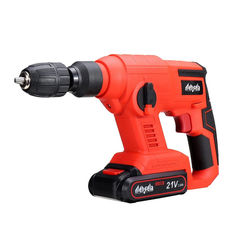 WDRH-LM1 100-240V 21V 2.0Ah Taladro de impacto eléctrico Martillo Taladro eléctrico Inalámbrico Potente velocidad Rompedor de hormigón con una batería