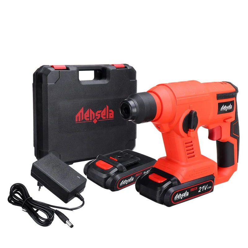 WDRH-LM1 100-240V 21V 2.0Ah Taladro de impacto eléctrico Martillo Taladro eléctrico Inalámbrico Potente velocidad Rompedor de hormigón con una batería