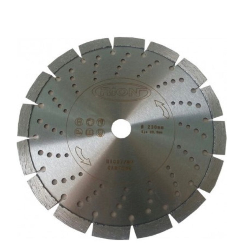 Disco cantero r1007/dp 230x3,2x22,2 12mm de rion