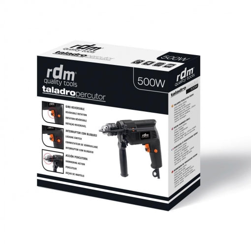 Taladro Percutor 500W Reversible 230V RDM